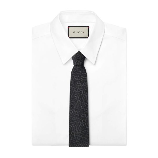Gucci Silk Jacquard Tie - Image 2