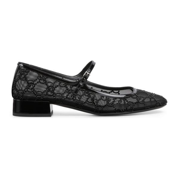 Gucci Women's GG Crystal Ballet Flat - Image 2
