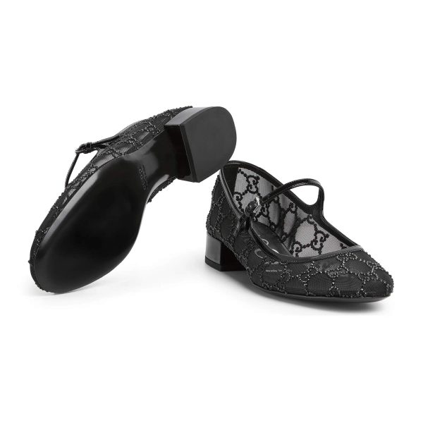 Gucci Women's GG Crystal Ballet Flat - Image 6