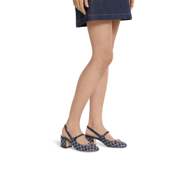 Gucci Women's GG Crystal Pump With Horsebit - Image 6