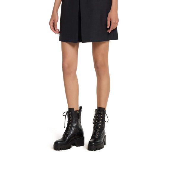 Gucci Women's Lace-up Ankle Boot With GG - Image 5