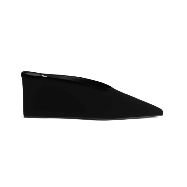 Alaïa Cube Wedge Mules In Velvet - Image 2