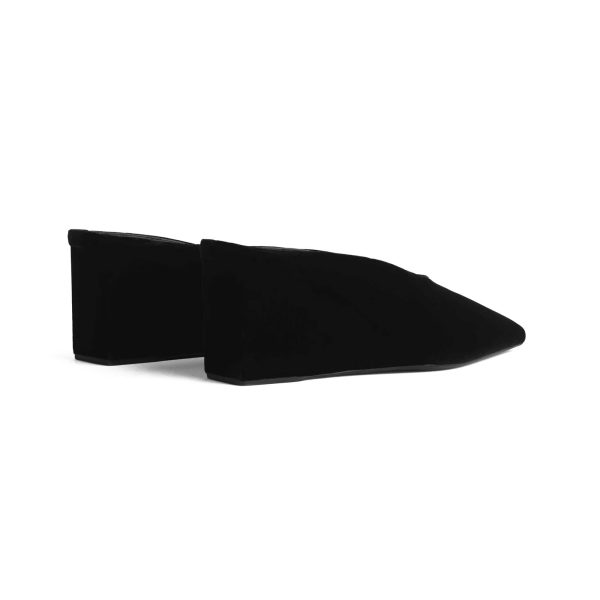 Alaïa Cube Wedge Mules In Velvet - Image 3