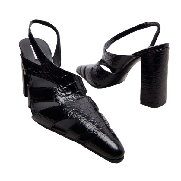 Alaïa Cut-out Leather Slingback Pumps - Image 4