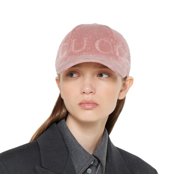 Gucci Corduroy Baseball Hat - Image 4