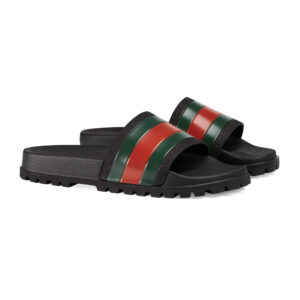Gucci Men's Slide Sandal With Web