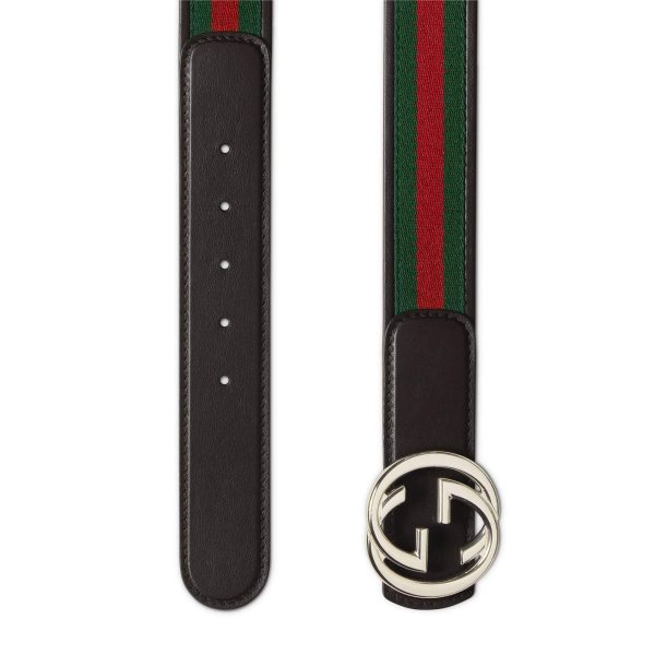 Gucci Reversible Belt With Interlocking G Buckle - Image 3