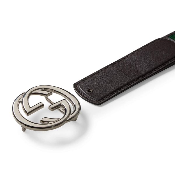 Gucci Reversible Belt With Interlocking G Buckle - Image 5
