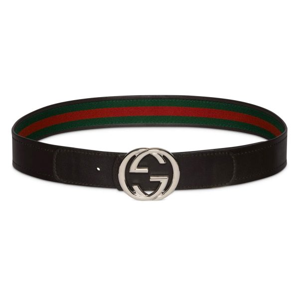 Gucci Reversible Belt With Interlocking G Buckle - Image 2