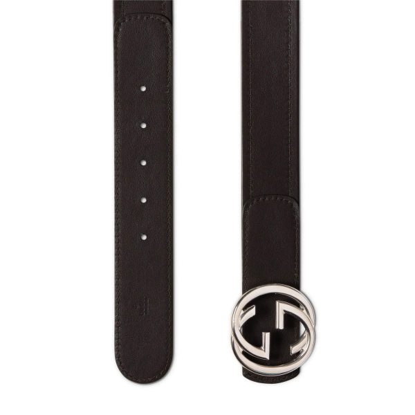 Gucci Reversible Belt With Interlocking G Buckle - Image 4