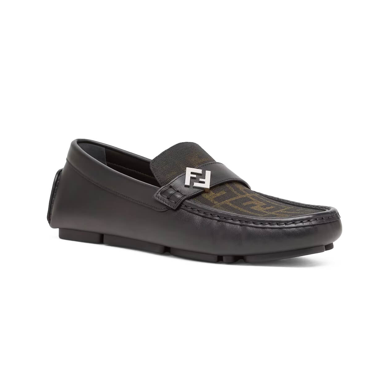 Fendi FF Metal Driving Loafers at Enigma Boutique
