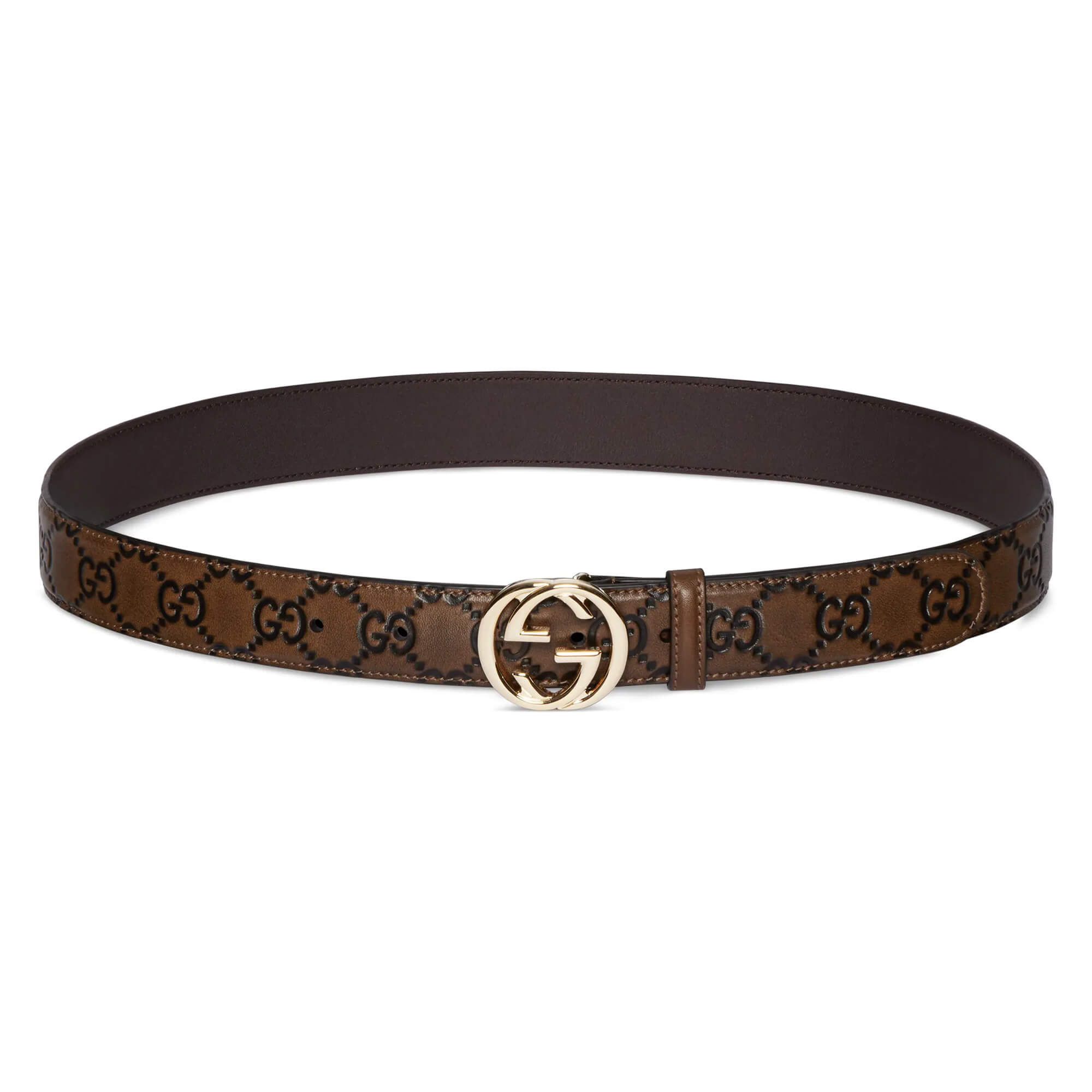 Gucci Belt With Interlocking G Buckle at Enigma Boutique