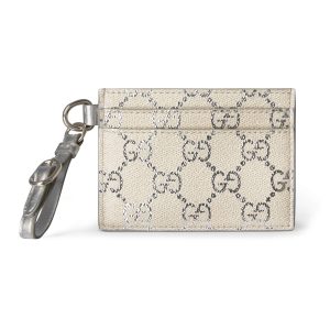 Gucci GG Emblem Card Case With Strap