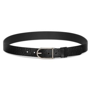 Gucci Reversible Belt With Rounded Buckle