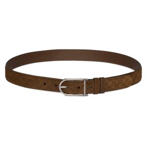 Gucci Reversible Belt With Rounded Buckle