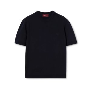 Gucci Silk Cotton T-shirt With Embroidery