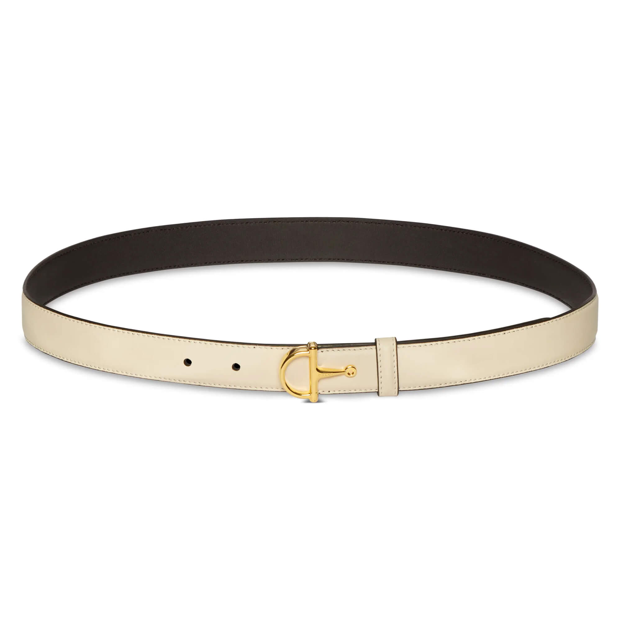 Gucci Thin Belt With Half-horsebit Buckle at Enigma Boutique