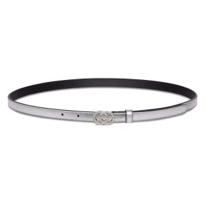 Gucci Thin Belt With Interlocking G Buckle