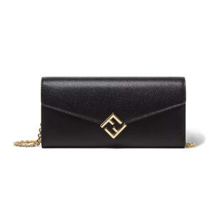 Fendi FF Diamonds Continental With Chain