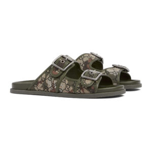Gucci Men's Slide Sandal With Buckles