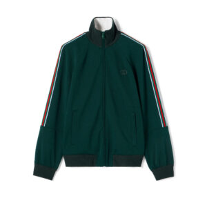 Gucci Technical Jersey Zip Jacket With Web