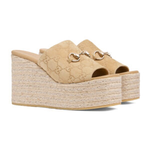 Gucci Women's Platform Espadrille With Horsebit