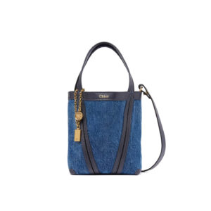 Chloé Small Chloé Spin Tote Bag In Denim