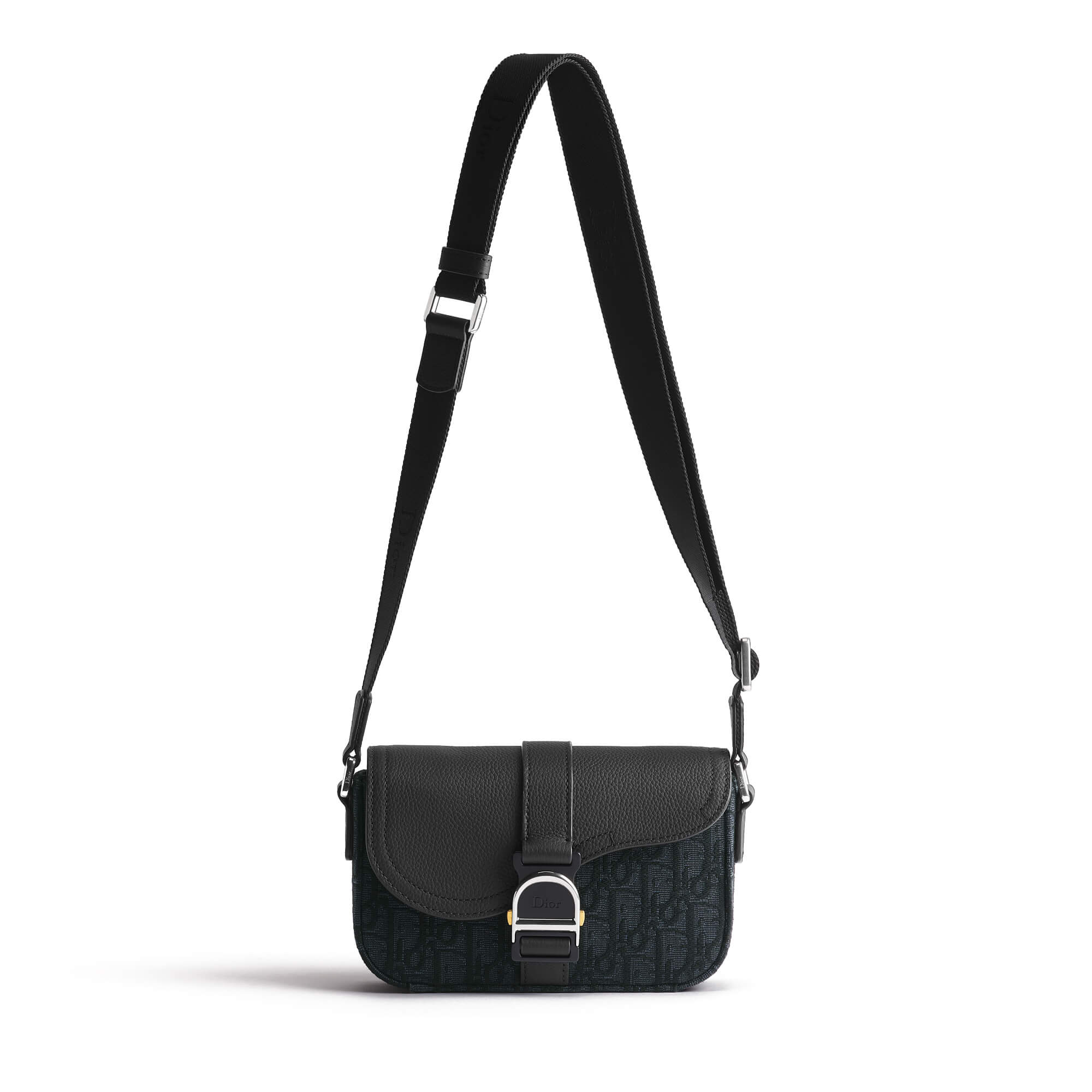 Dior Mini Saddle Heritage Messenger Bag with Flap at Enigma Boutique