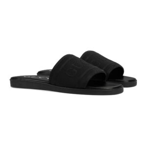 Gucci Men's Slide Sandal With Tonal Logo