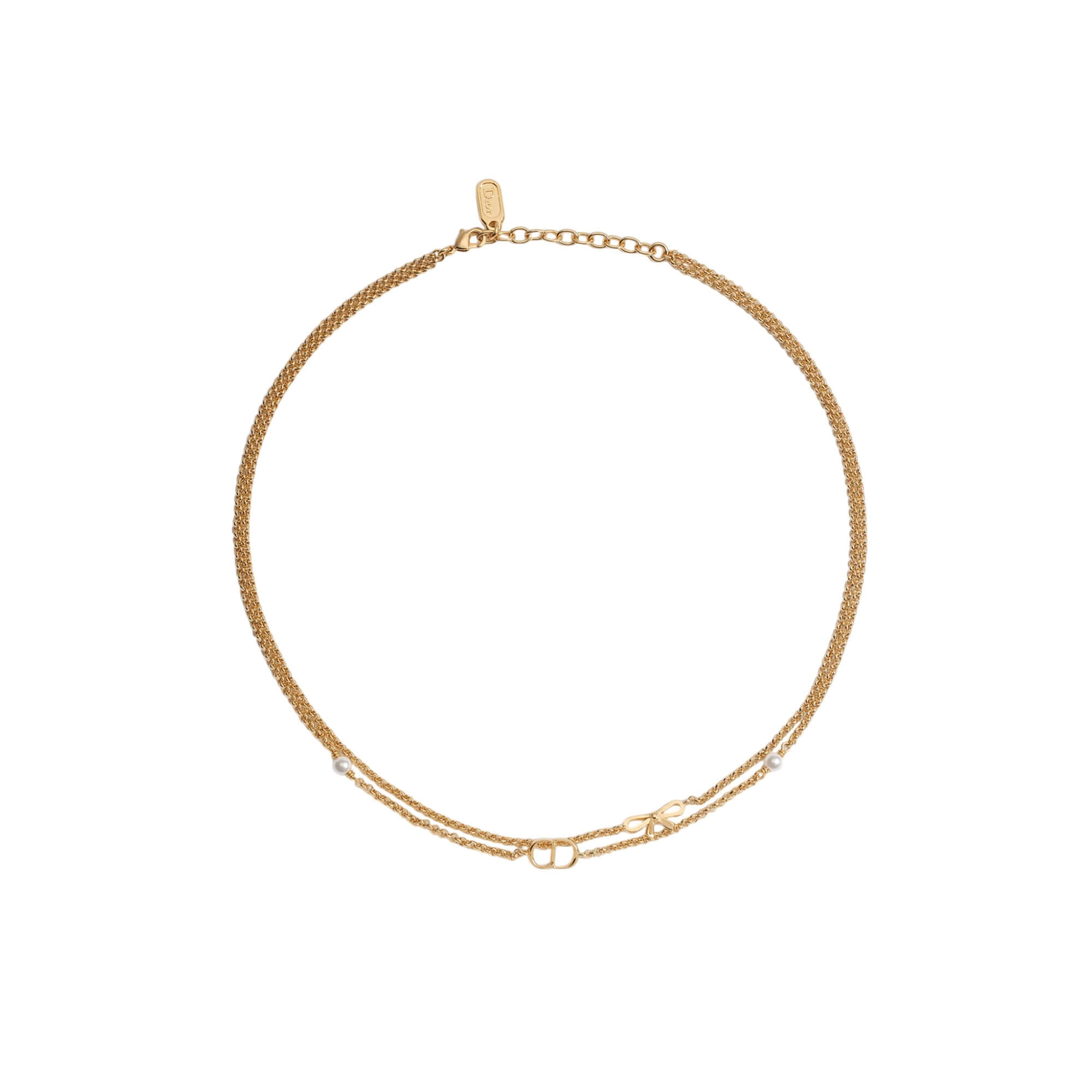 Dior CD Mini Bow Necklace at Enigma Boutique